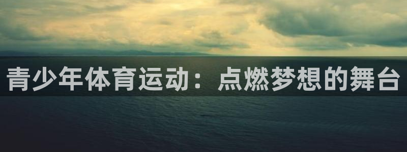 MK体育官方正版app娱乐网站:青少年体育运动:点燃梦想的舞